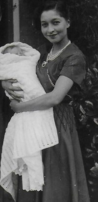 Godmother Anna and Godson Tony 1953