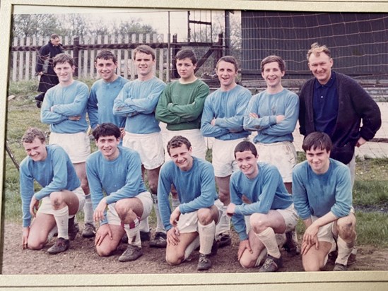 His footballing days (his brother Alan is in there as well - see if you can spot him)