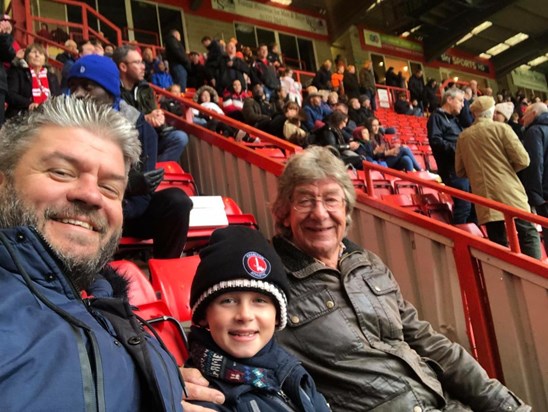 At the Valley with Joe and Oscar.