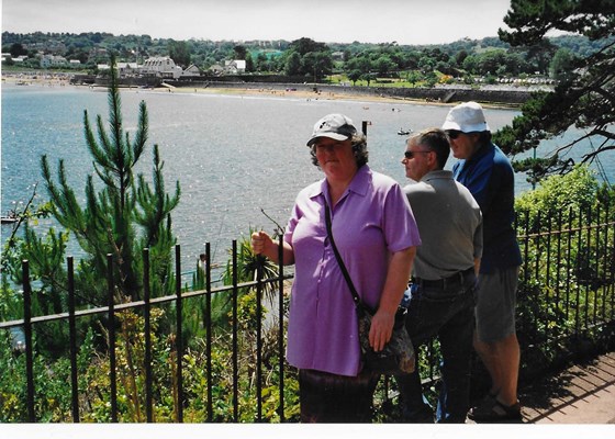 Photo of Dave and Pam overlooking Goodrington