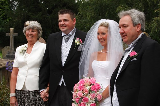 Dave my godfather at our wedding in August 2009. 