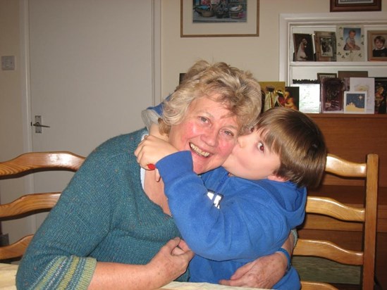 Hugs with Grandma when I was a wee lad 