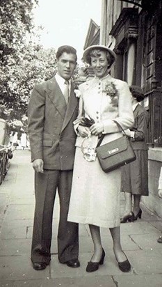 Brenda and Richard Wedding 1954