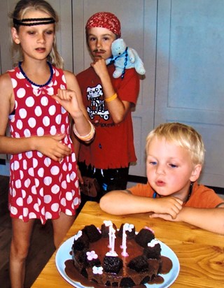 Baby brother’s birthday, August 2012