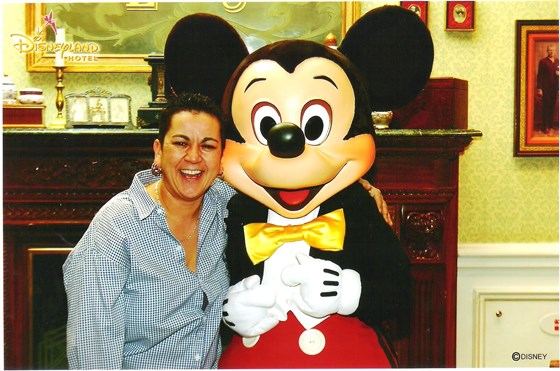 Maria meeting her hero Mickey Mouse x