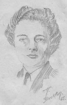 Sketch of Melinda drawn by a patient in 1945