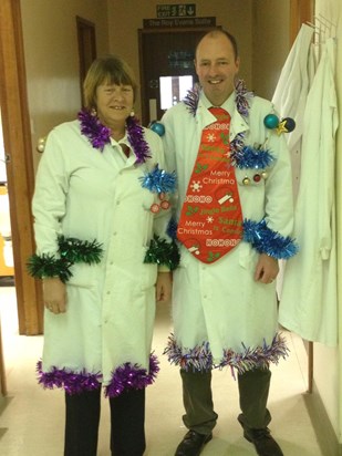 My favourite photo -festive lab coats 