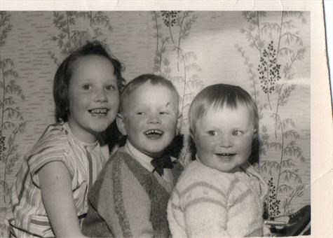 Swifty with big brother and sister circa 1963