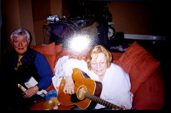 Nana serenading Grandad