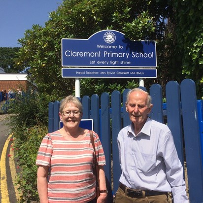 Mum and Dad at Ruby's School