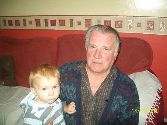 great grandad with great grandson alfie