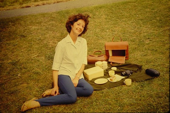 Joy at Dover Castle on her honeymoon, Aug 1965