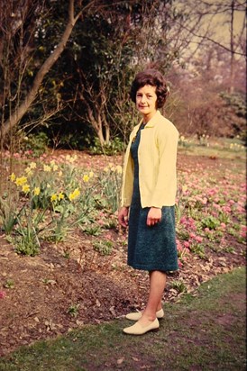 Joy at Savill Garden, Apr 1965