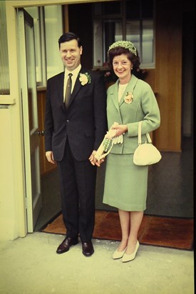 Joy & Albert's Wedding Day, Aug 1965