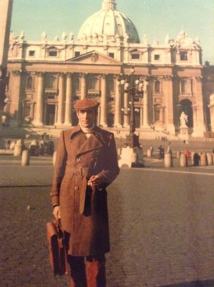 Da giovane in viaggio a Roma