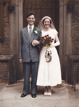 Mum and dad on their wedding day