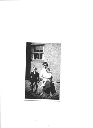Mike, Pam & Mum Dungeness 1956