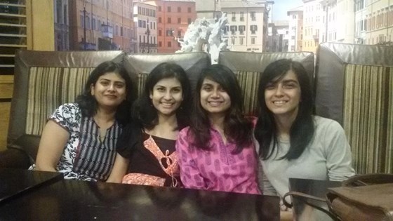Rohini, Ishani, Ananya and Ahana- childhood friends