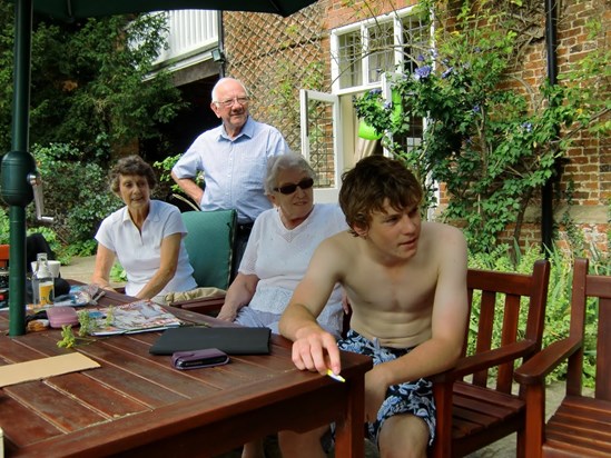 Eth, Gran, Janet & Tom - Suffolk 2011