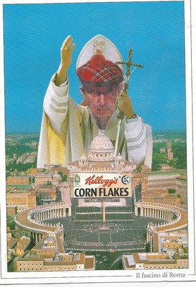 Kilroy in Rome, one of Ian's postcards