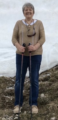 Ruth Burrow out walking