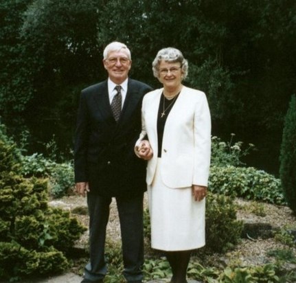 John & Muriel Westcott  16th June 2002 - New Mill Eversley Hampshire