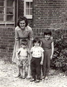 Glenys 1 of Mom freinds from childhood with 3 of her 4 children
