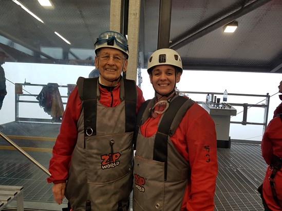 Stan & Melissa at Velocity Zip Wire for HIOWAA 