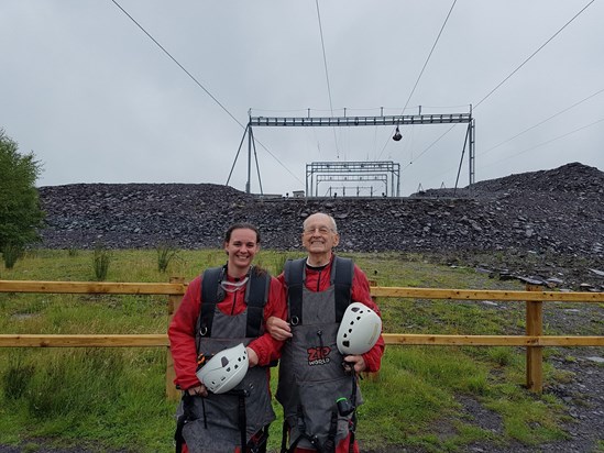 Stan & Melissa Zip Wire Completed for HIOWAA