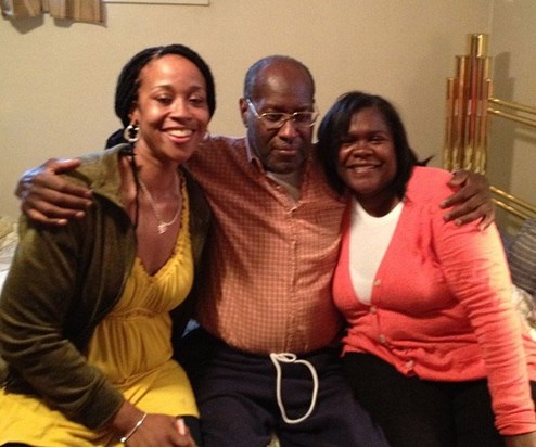 Leon with his nieces, Roxanne & Gena
