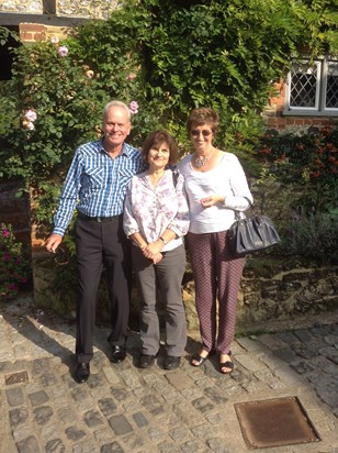Rosemary & Tony Carter with Sally after a very enjoyable lunch in Shere