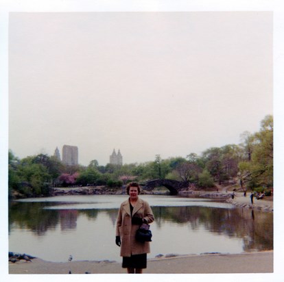 Mum in Central Park in the early 60's.