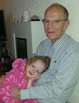 Cosy cuddle with Gramps