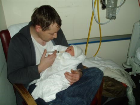 Baby Gemma with  Proud Dad