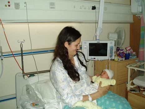 Baby Gemma with Loving Mum