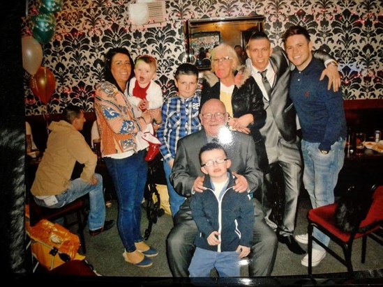 Dad At Rylan's Christening With Rae Debi Kev James And Debi's 3 Kid's On April 2013 <3 xxx