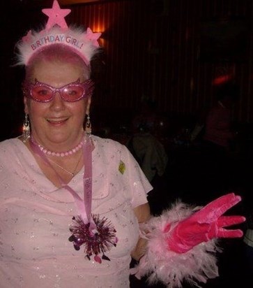 Janet at her 50th birthday party x