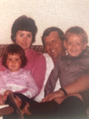 Dad, Mum, Darren and Myself in 1975