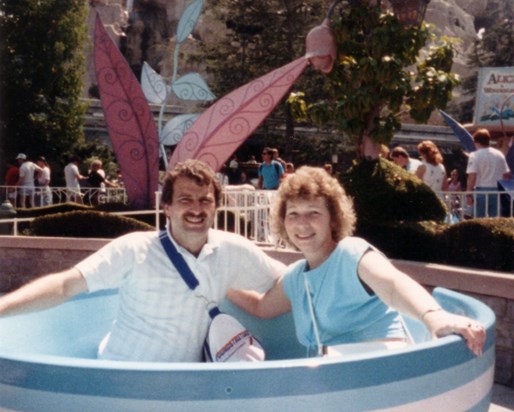 Tea Cup Ride at Disneyland California 1987
