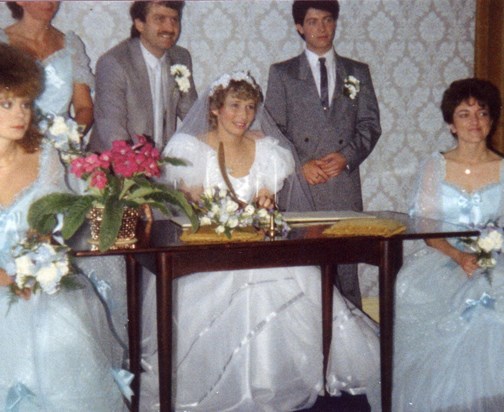 Our Wedding Day 27th July 1985.
