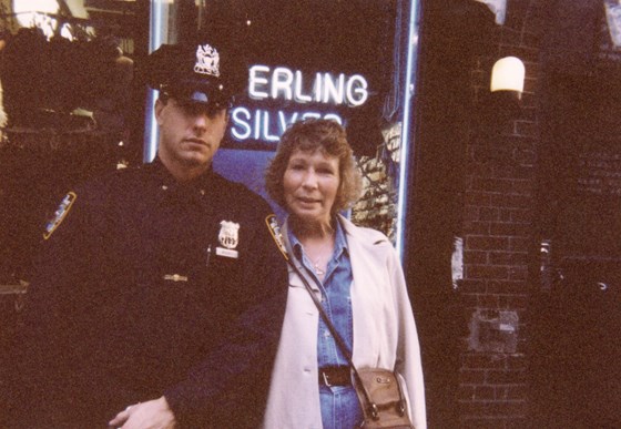 With one of New York's finest in 1998 