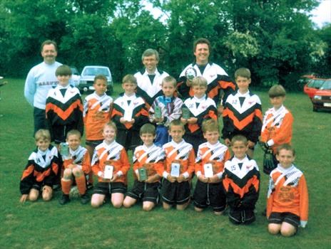 Mike with the Wickham Wanderers Team he coached