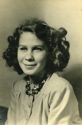 Sheila in 1945 aged 13