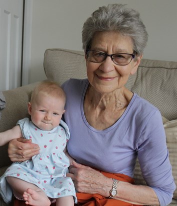 Sheila with great grand-daughter Olivia 2019