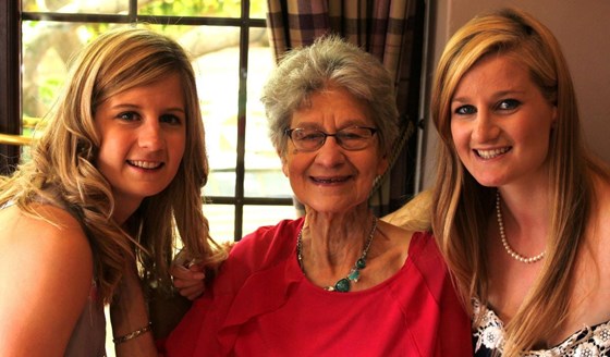 Sheila with Grand-daughters Ella and Lydia