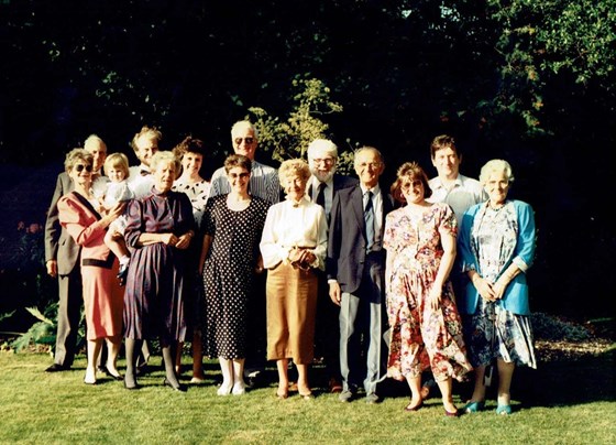 Family group Oxtobys Godwins 50th Anniv. 1992
