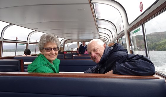 Sheila and Rod (Karen's partner) Lake Windermere 2018