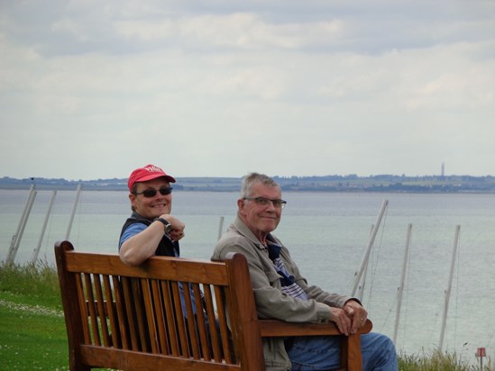 Dad and me (tim) in Whitstable 2016