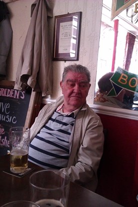 Dad in The Wheatsheaf - His second home :)