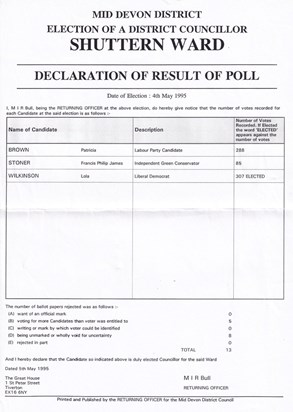 Shuttern Ward results